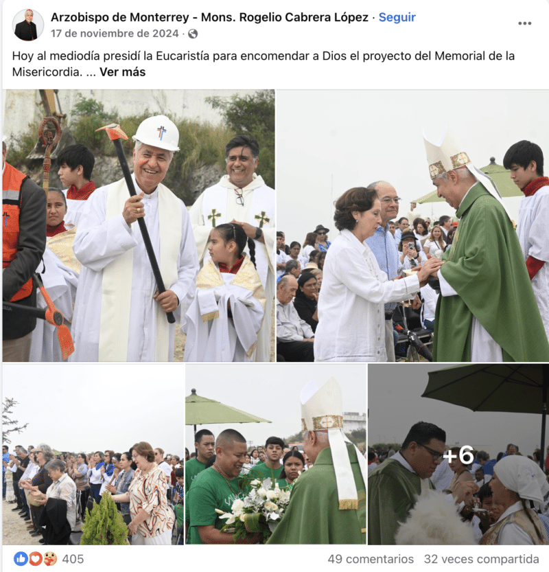 Arzobispo de Monterrey inicia memorial de la misericordia